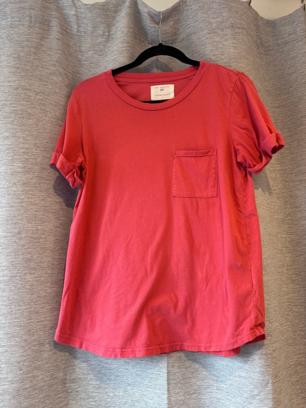 Sol Angeles Red Short Sleeve Pocket Tee